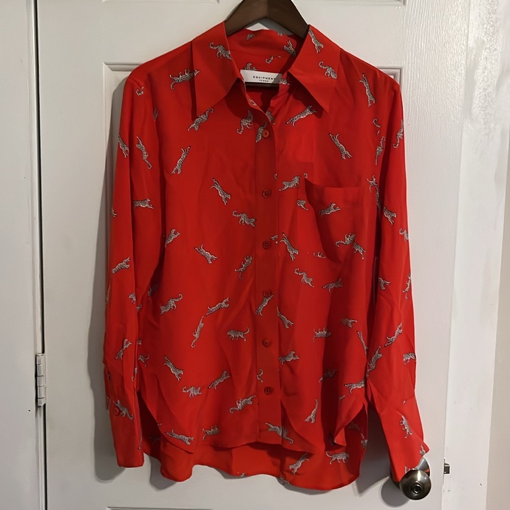 Equipment Quinne Silk Button-Up Shirt 💯% Silk